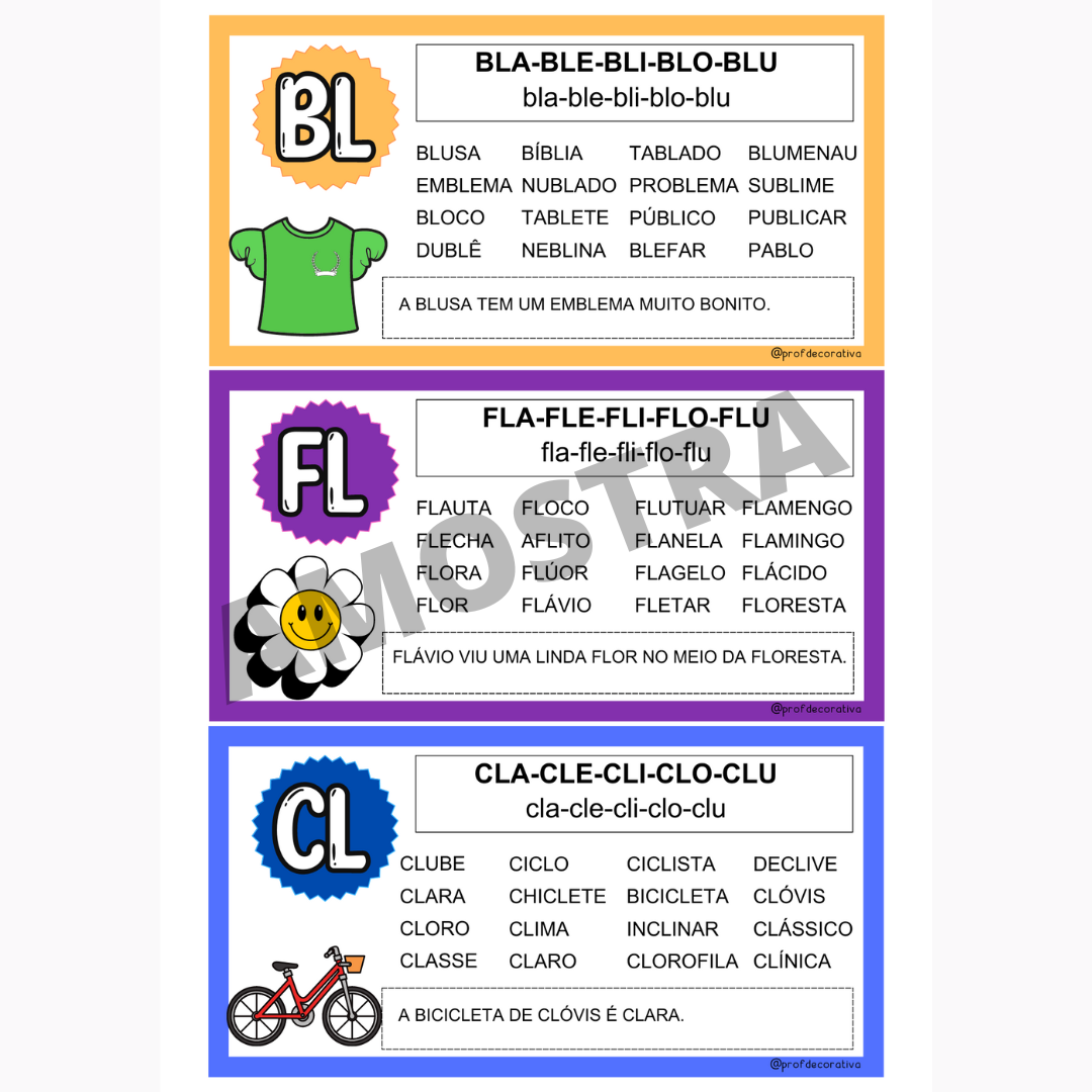 Resultado de imagem para atividades com br cr dr fr gr pr tr vr para …   Atividades com silabas complexas, Atividades letra e, Atividades  alfabetização e letramento