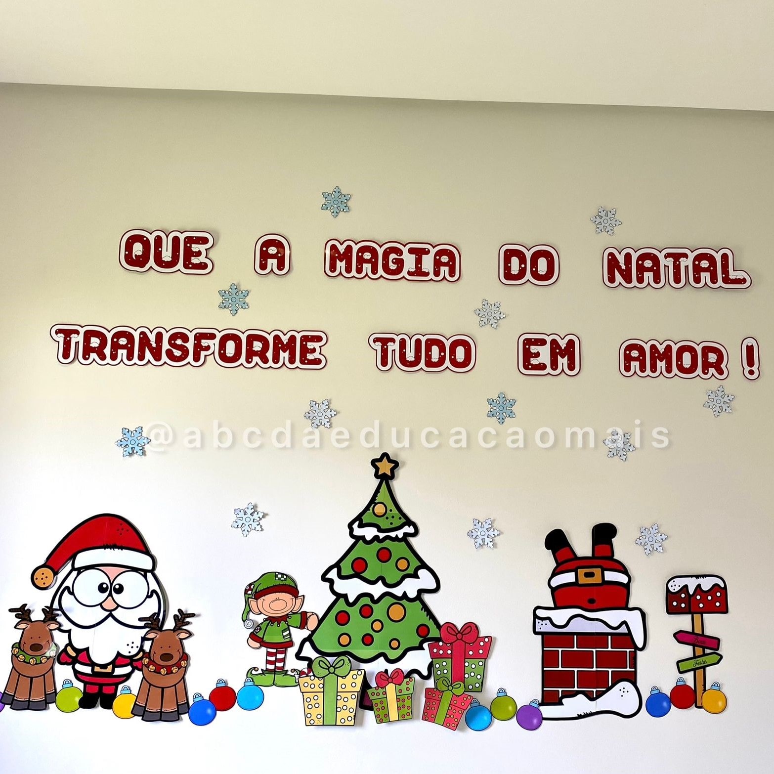 Painel E.V.A. Pequeno Árvore de Natal - Magia