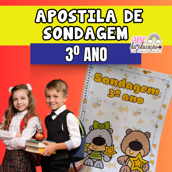 Apostila de Sondagem Diagnóstica 3º ano + Lembrancinhas volta às aulas