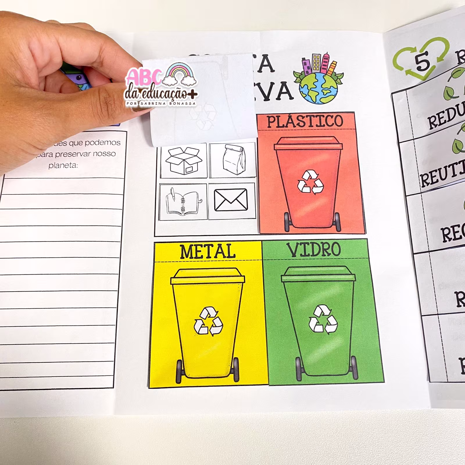 Lapbook Meio Ambiente – Colorido e para colorir - Imagem 4