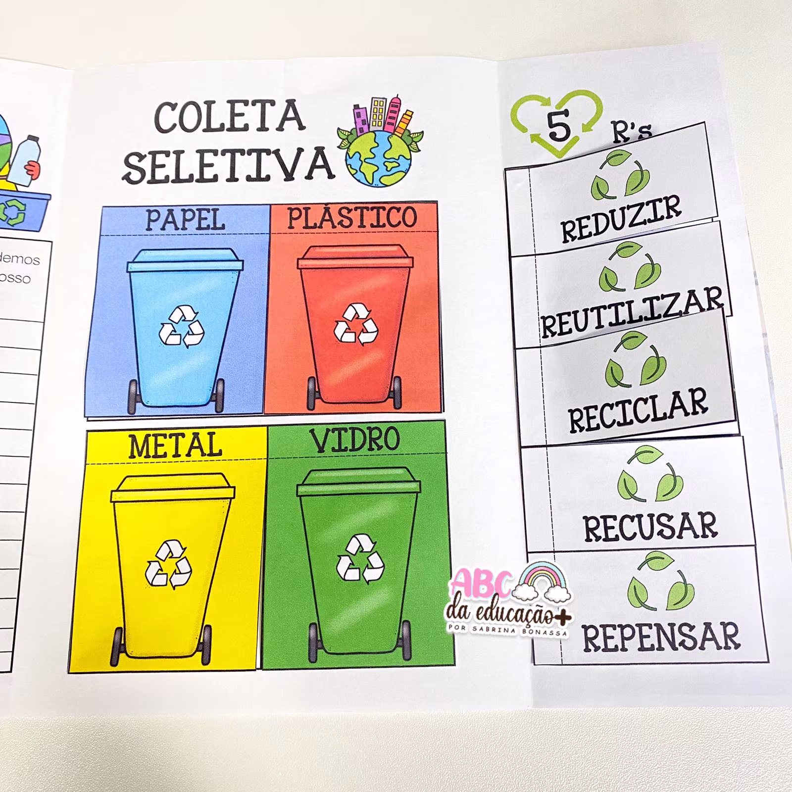 Lapbook Meio Ambiente – Colorido e para colorir - Imagem 5