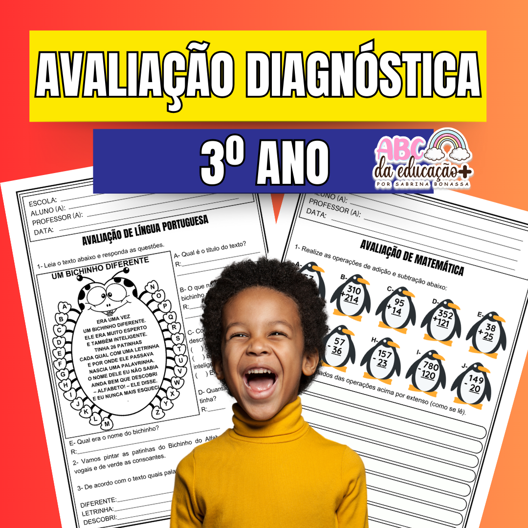 Avaliação de Sondagem Diagnóstica 3º ano – Língua Portuguesa e Matemática