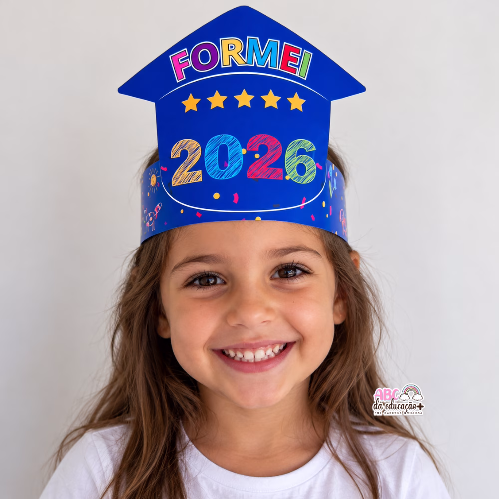 Capelo de Formatura Infantil – Formei 2026 - Imagem 7