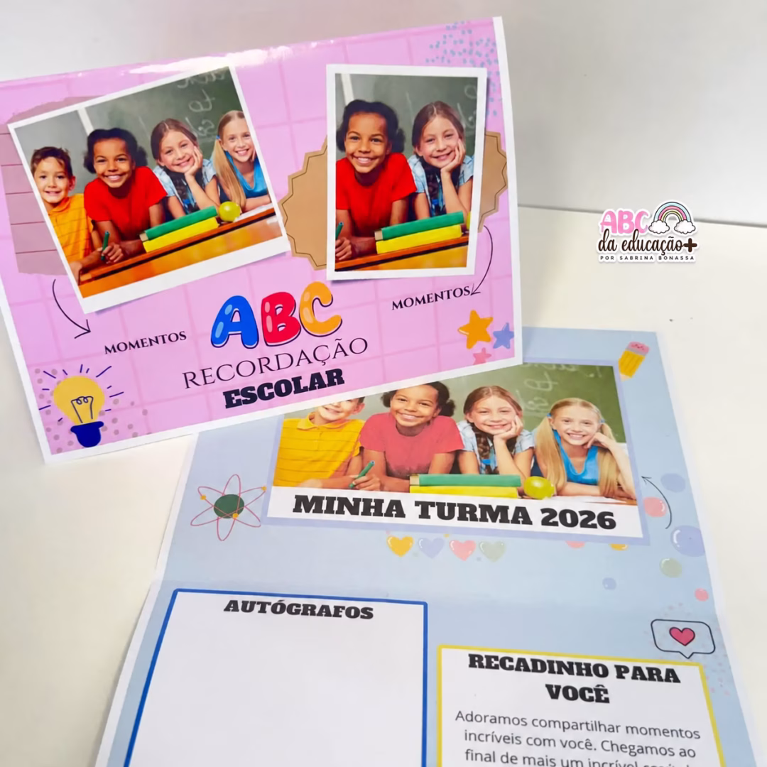 Recordação Escolar- Editável no canva