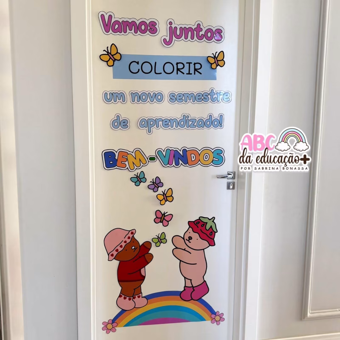 Painel de Porta Volta às Aulas Bobbie Goods + Cartão