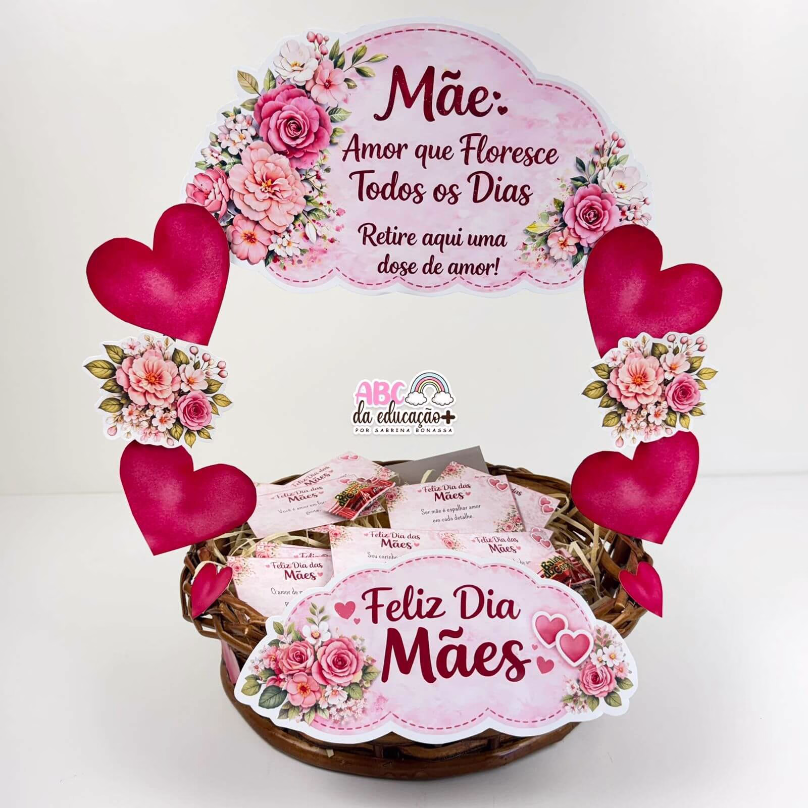 Cesta de Mensagens Dia das Mães – Mensagens Editáveis - Imagem 5