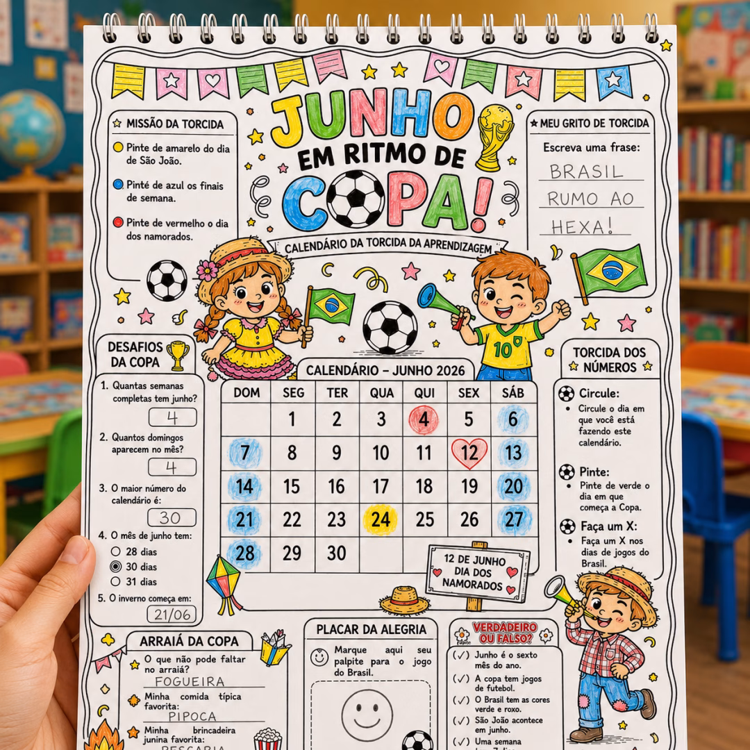 Explorando o Calendário – Junho 2026