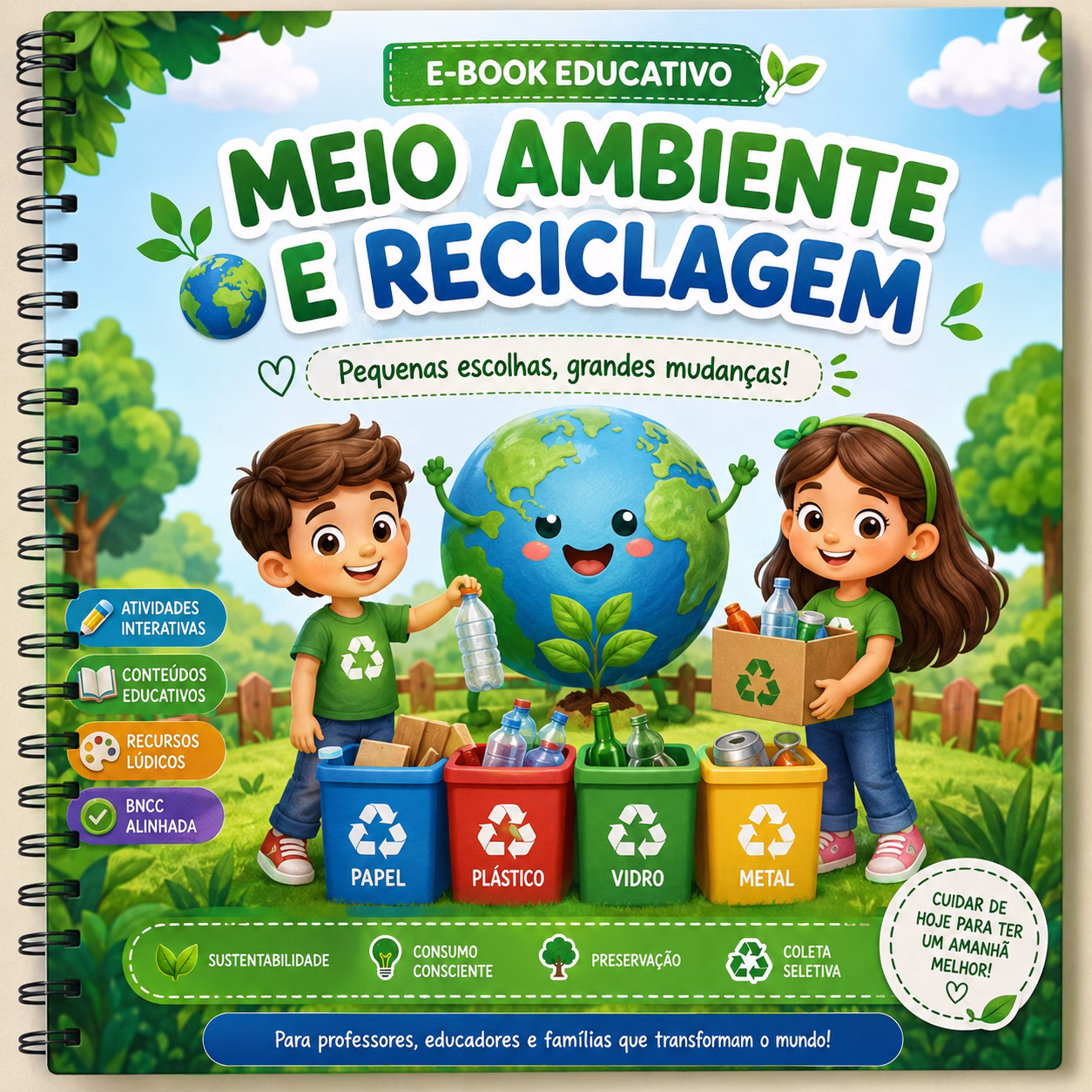 Atividade Interativa Meio Ambiente - Mini Livrinho Ambiental - Imagem 9