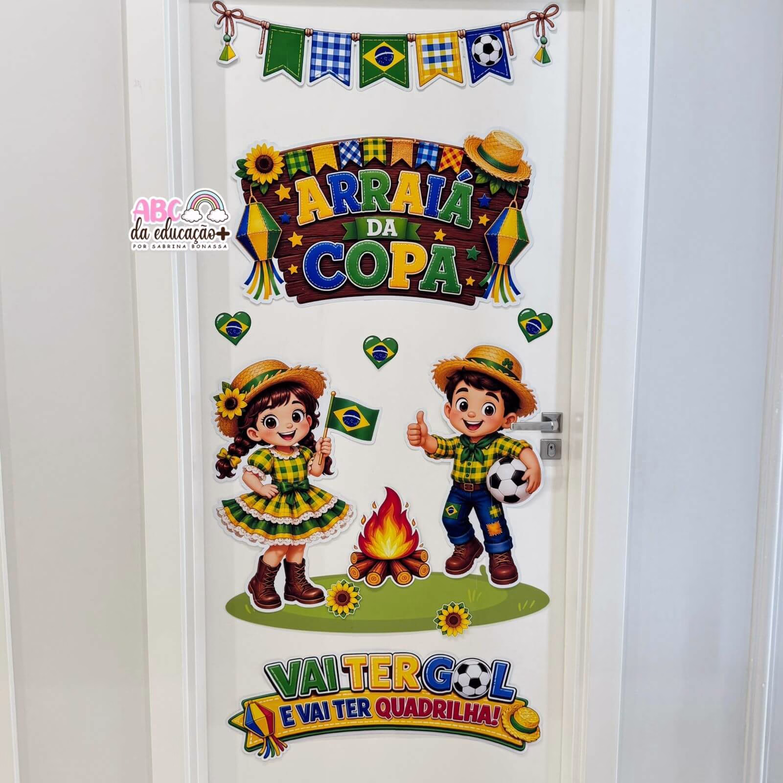Painel de Porta Copa Junina - Arraiá do Hexa - Imagem 5