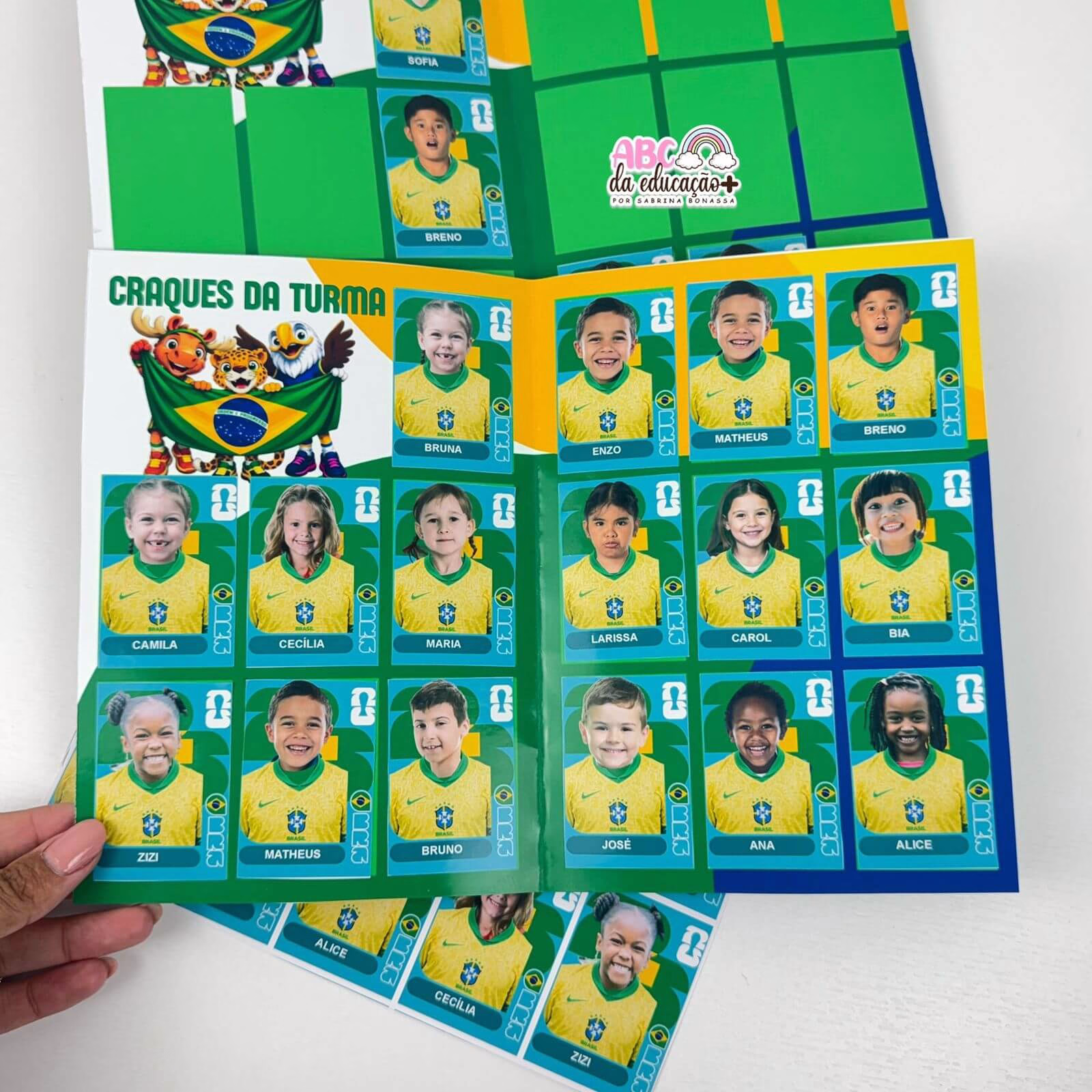 Álbum Craques da Turma Copa 2026 Editável