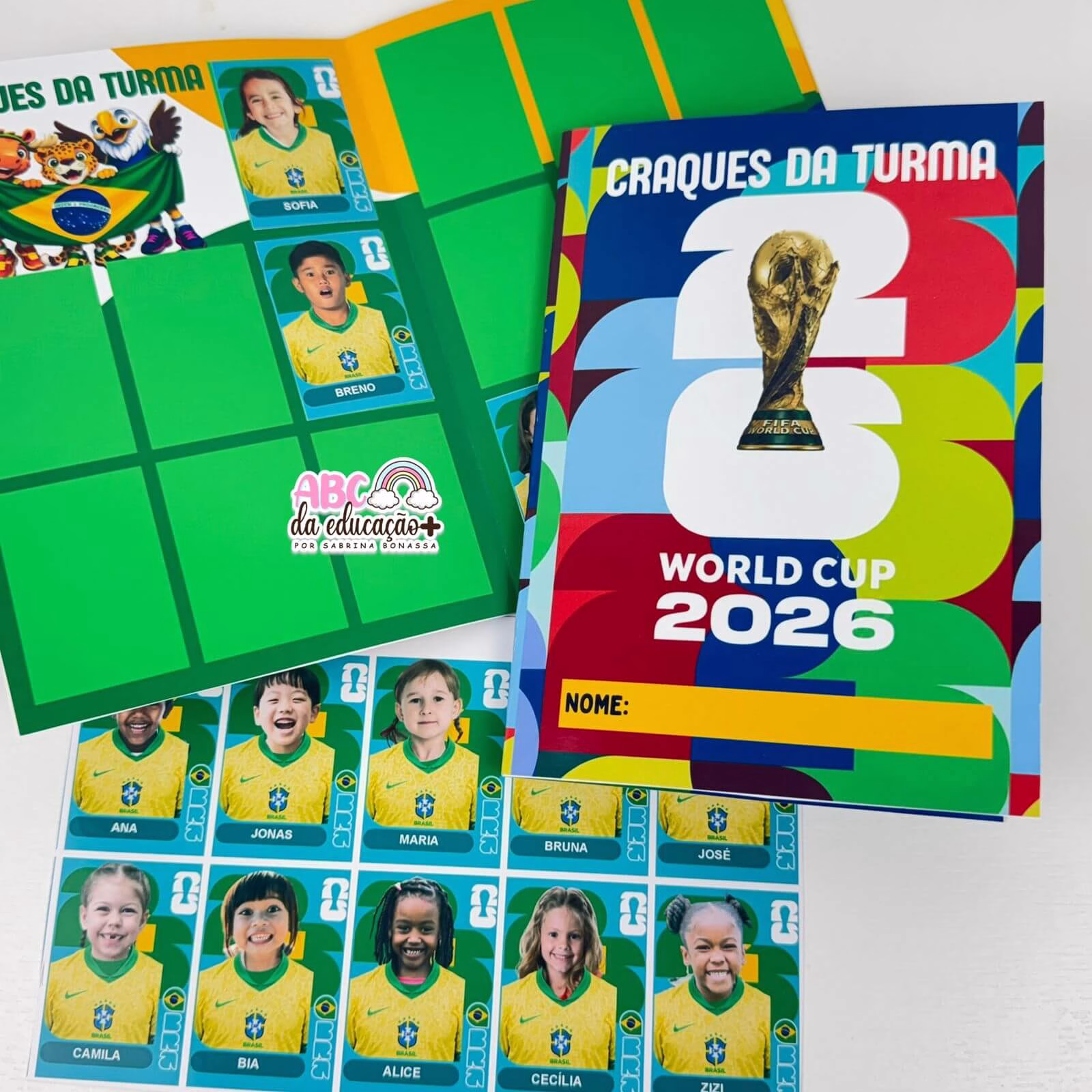 Álbum Craques da Turma Copa 2026 Editável - Imagem 8