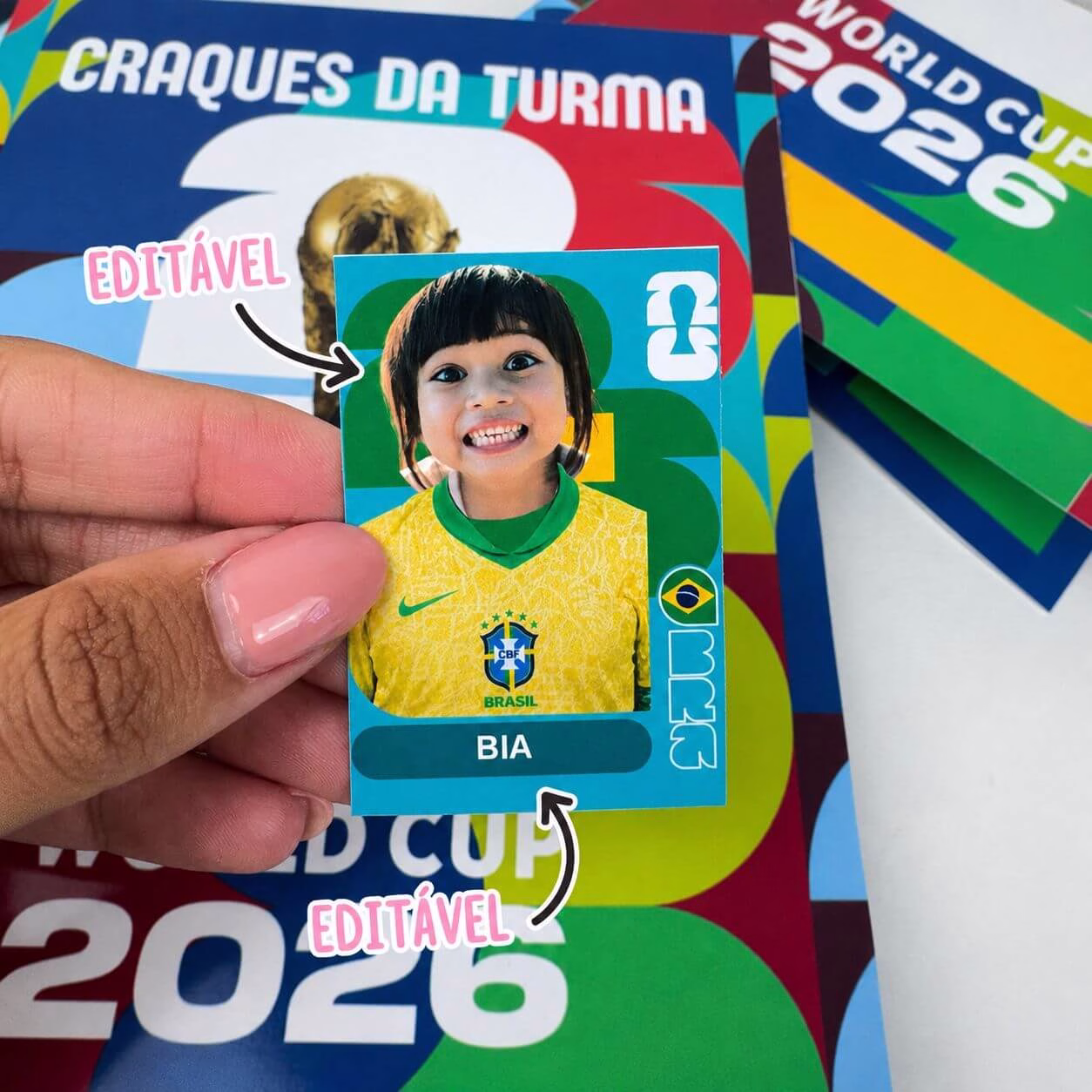 Álbum Craques da Turma Copa 2026 Editável - Imagem 3