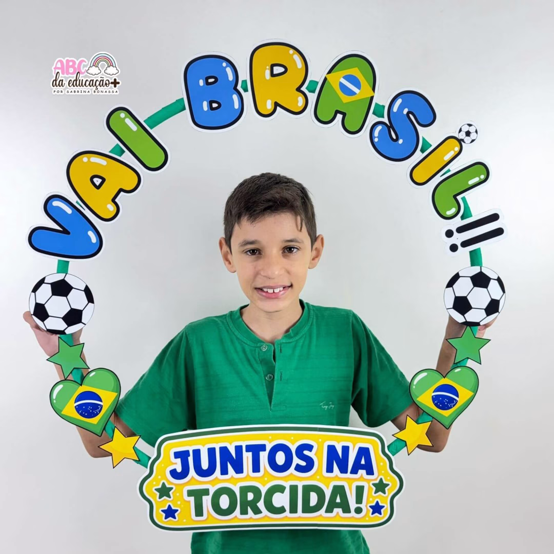 Moldura para Fotos no Bambolê – Copa do Mundo