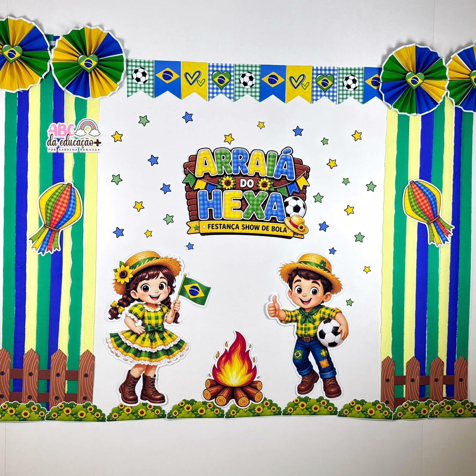 Painel Arraiá do Hexa - Copa Junina