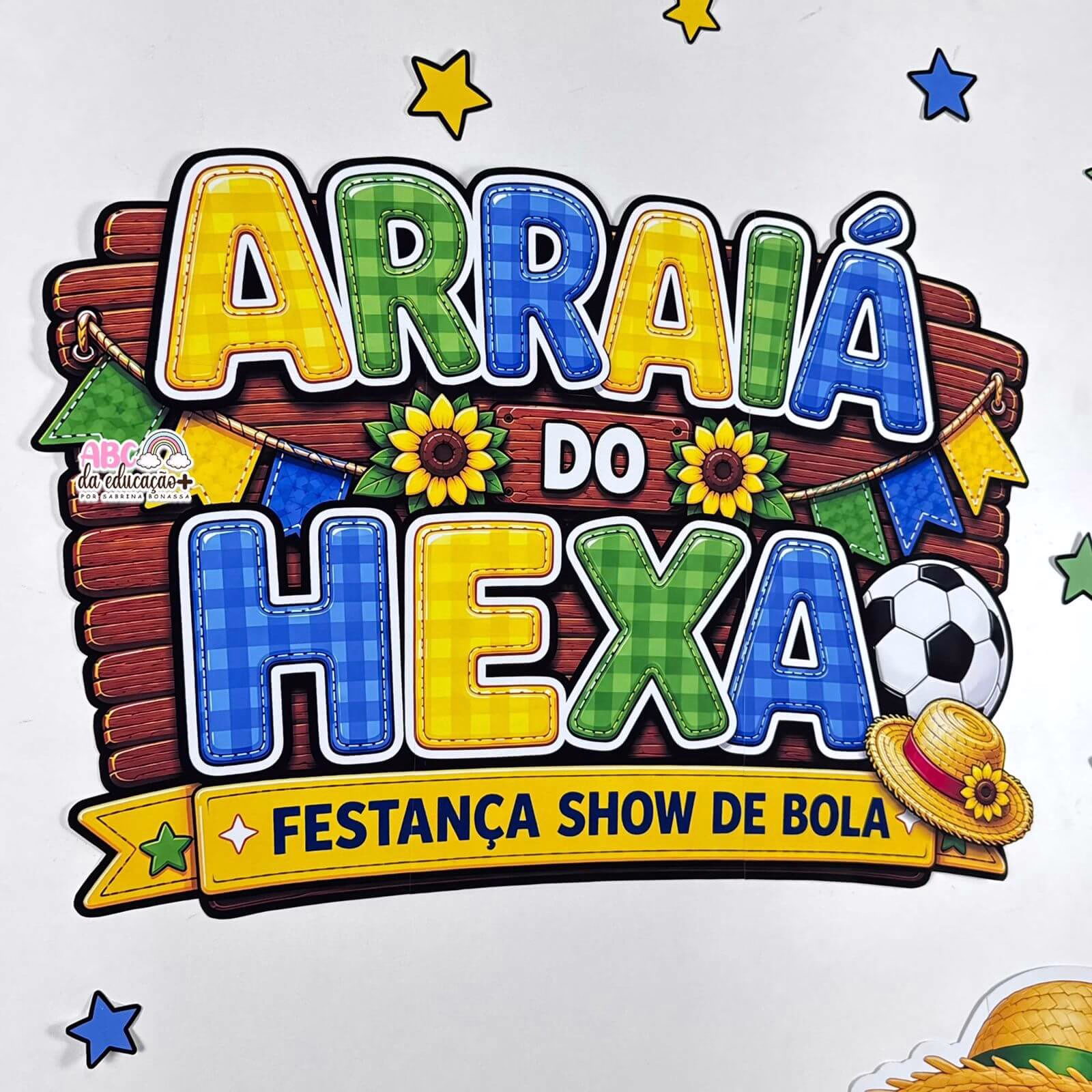 Painel Arraiá do Hexa - Copa Junina - Imagem 8