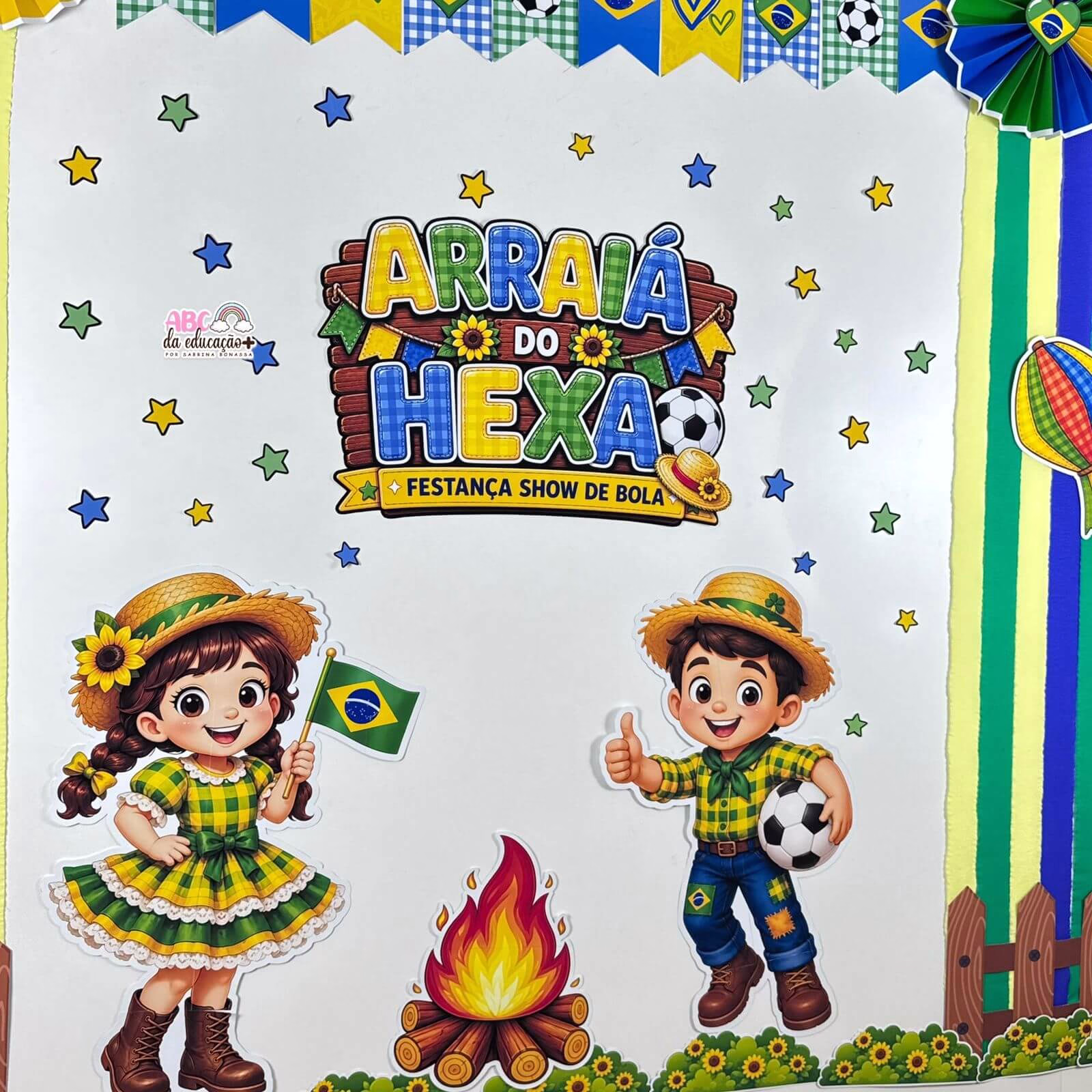 Painel Arraiá do Hexa - Copa Junina - Imagem 4