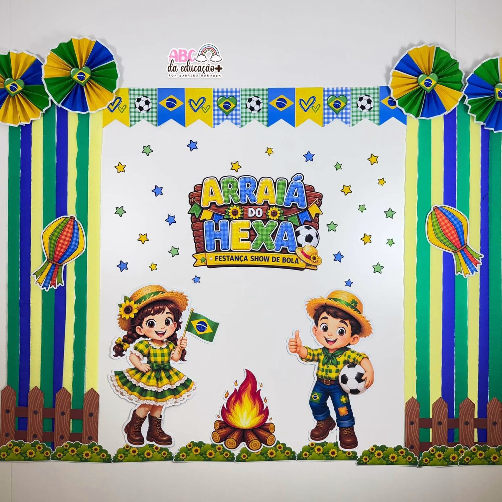 Painel Arraiá do Hexa - Copa Junina - Imagem 3