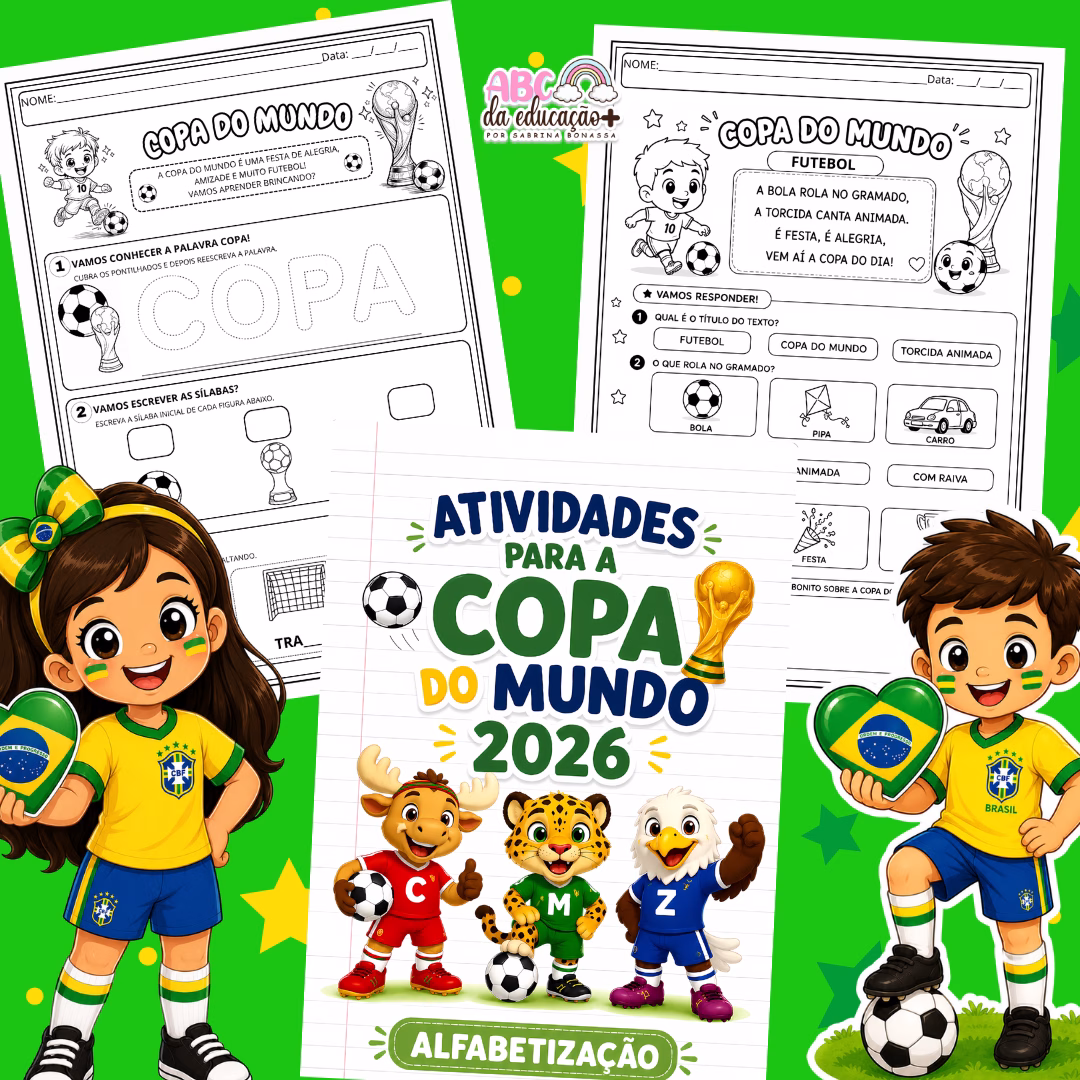 Apostila Alfabetização Copa do Mundo 2026 Português e Matemática - Imagem 5