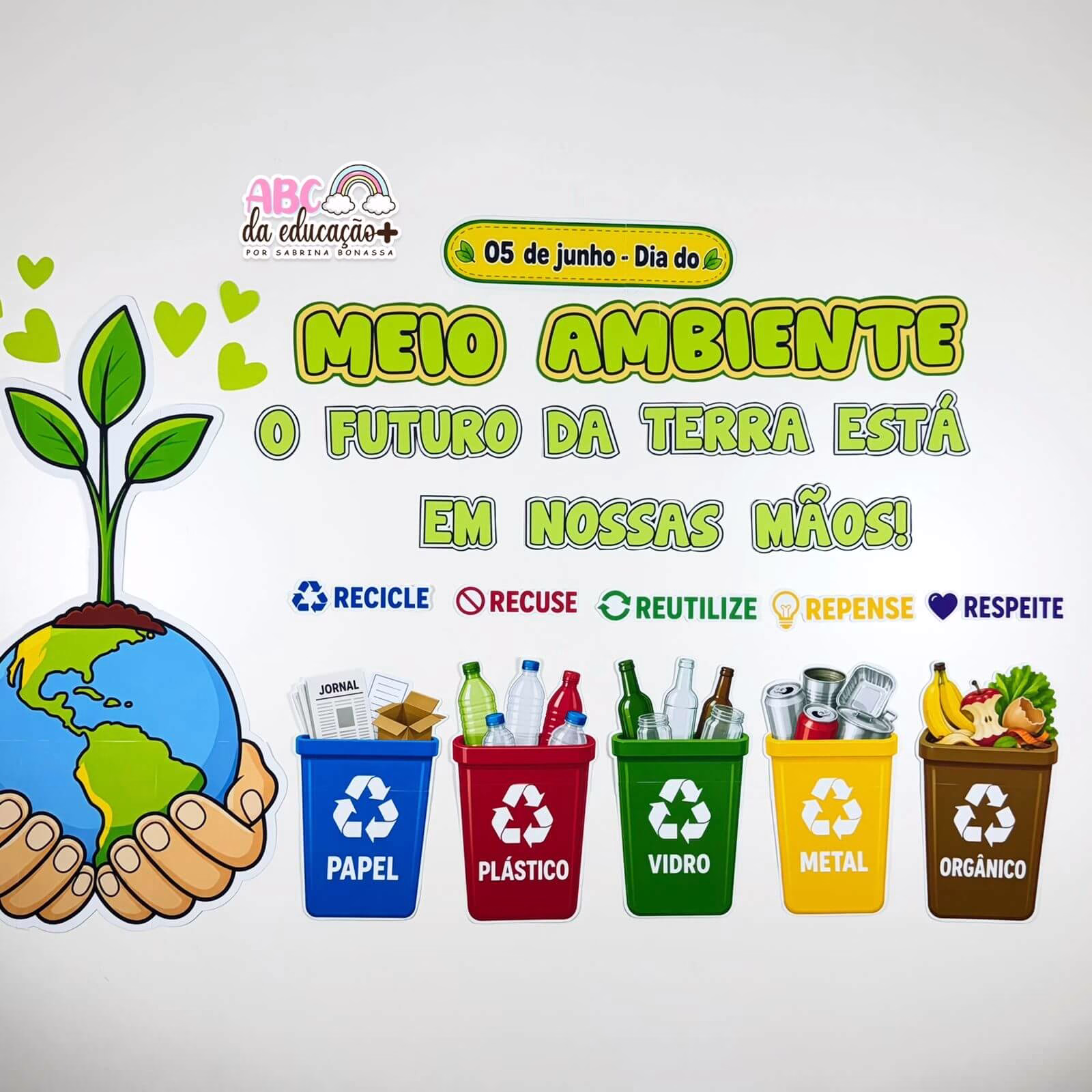Painel Meio Ambiente O Futuro da Terra Está em Nossas Mãos - Imagem 4