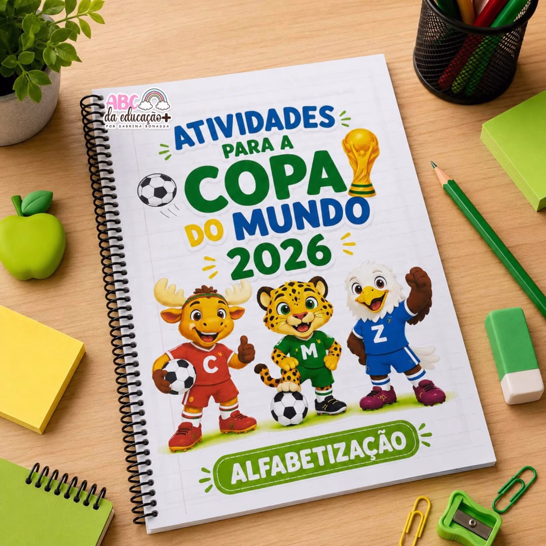 Apostila Alfabetização Copa do Mundo 2026 Português e Matemática