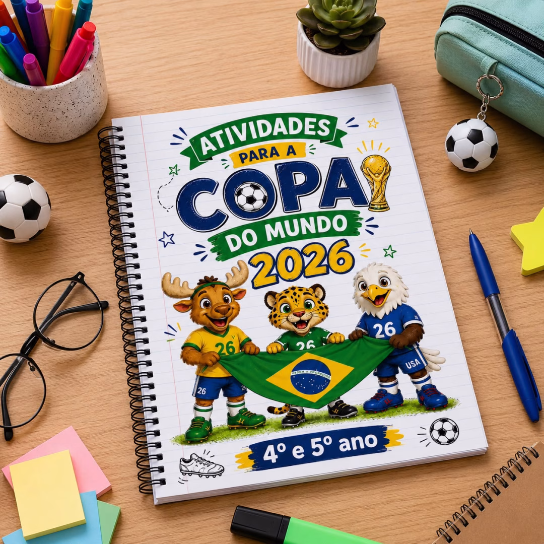 Apostila Copa do Mundo 2026 Português e Matemática 4º e 5º ano