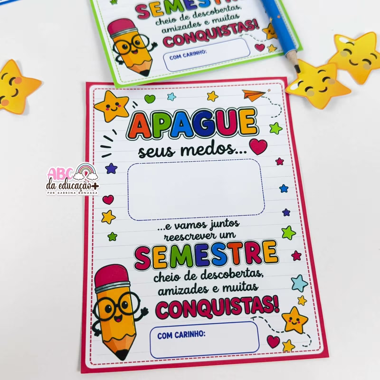 Cartão Apague Seus Medos - Volta às Aulas - Imagem 4