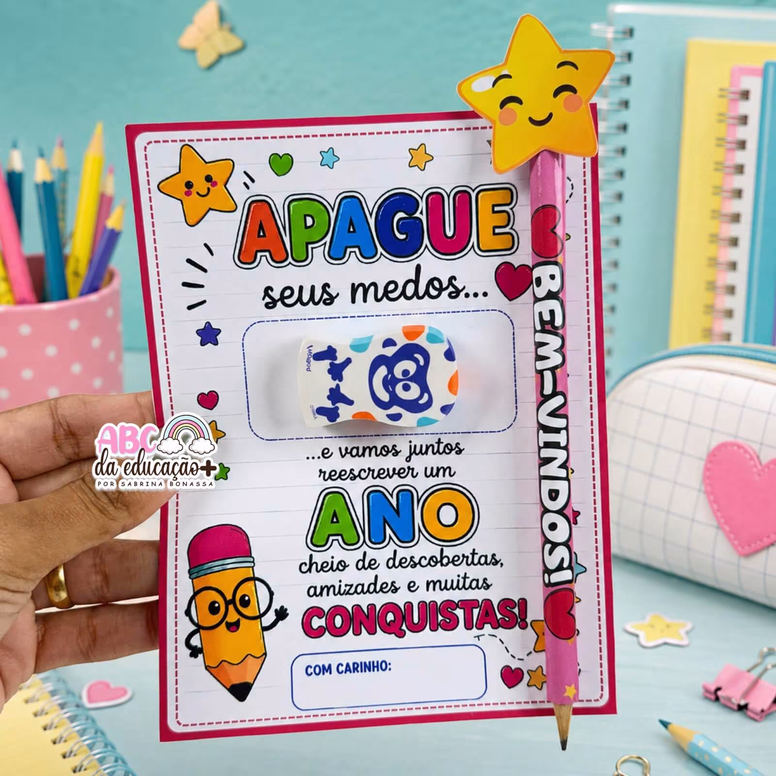 Cartão Apague Seus Medos - Volta às Aulas - Imagem 8