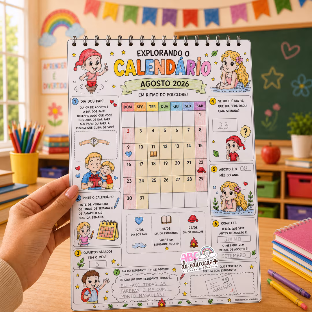 Explorando o Calendário – Agosto 2026