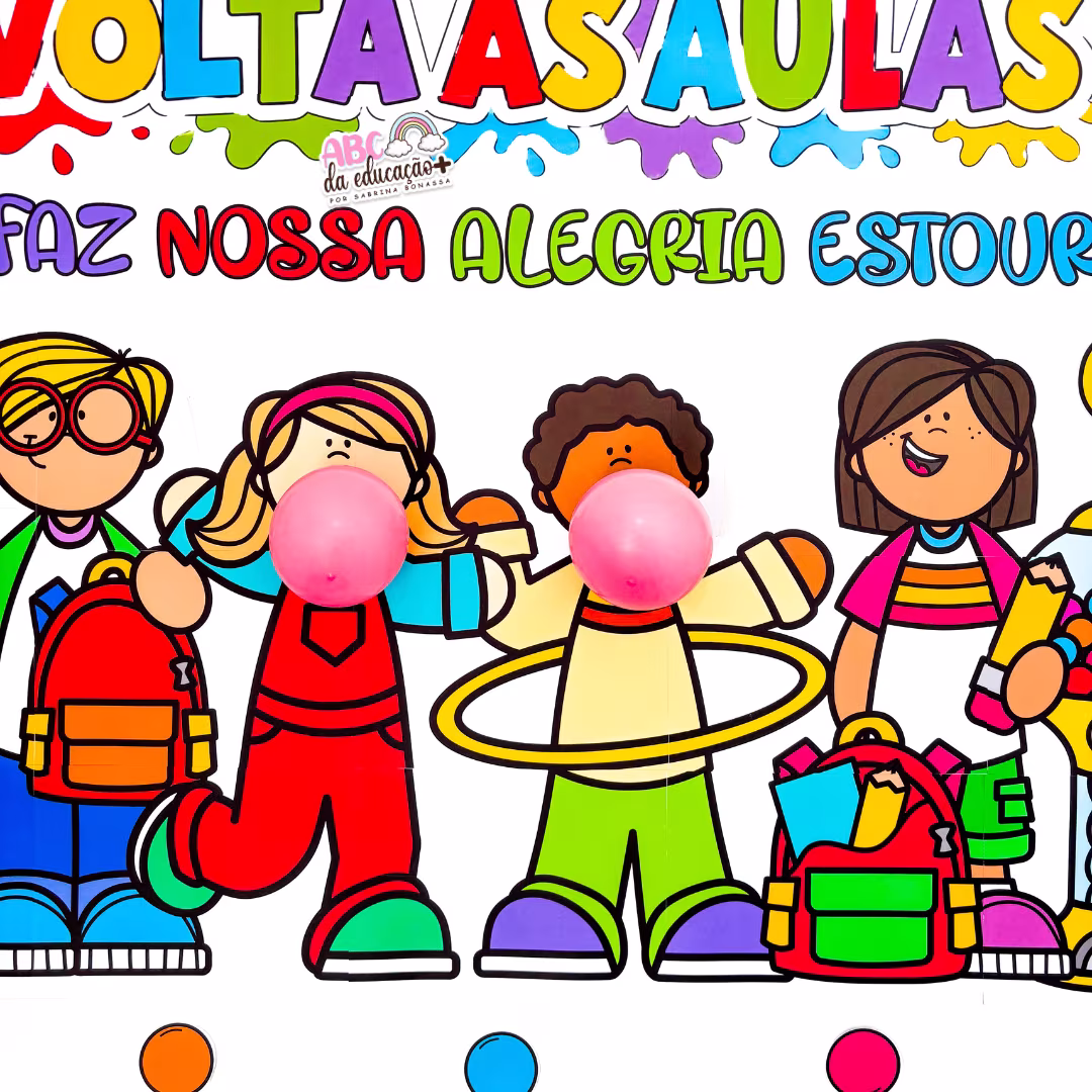 Painel Volta às Aulas Balão Chiclete - Imagem 4