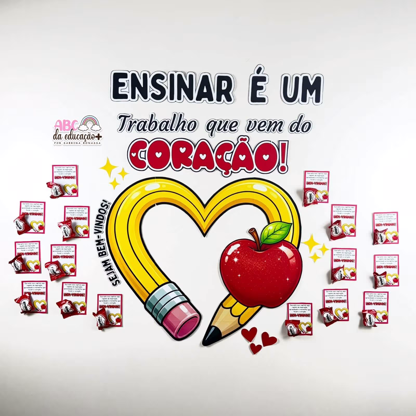 Painel Ensinar com o Coração - Volta às Aulas Professores - Imagem 6