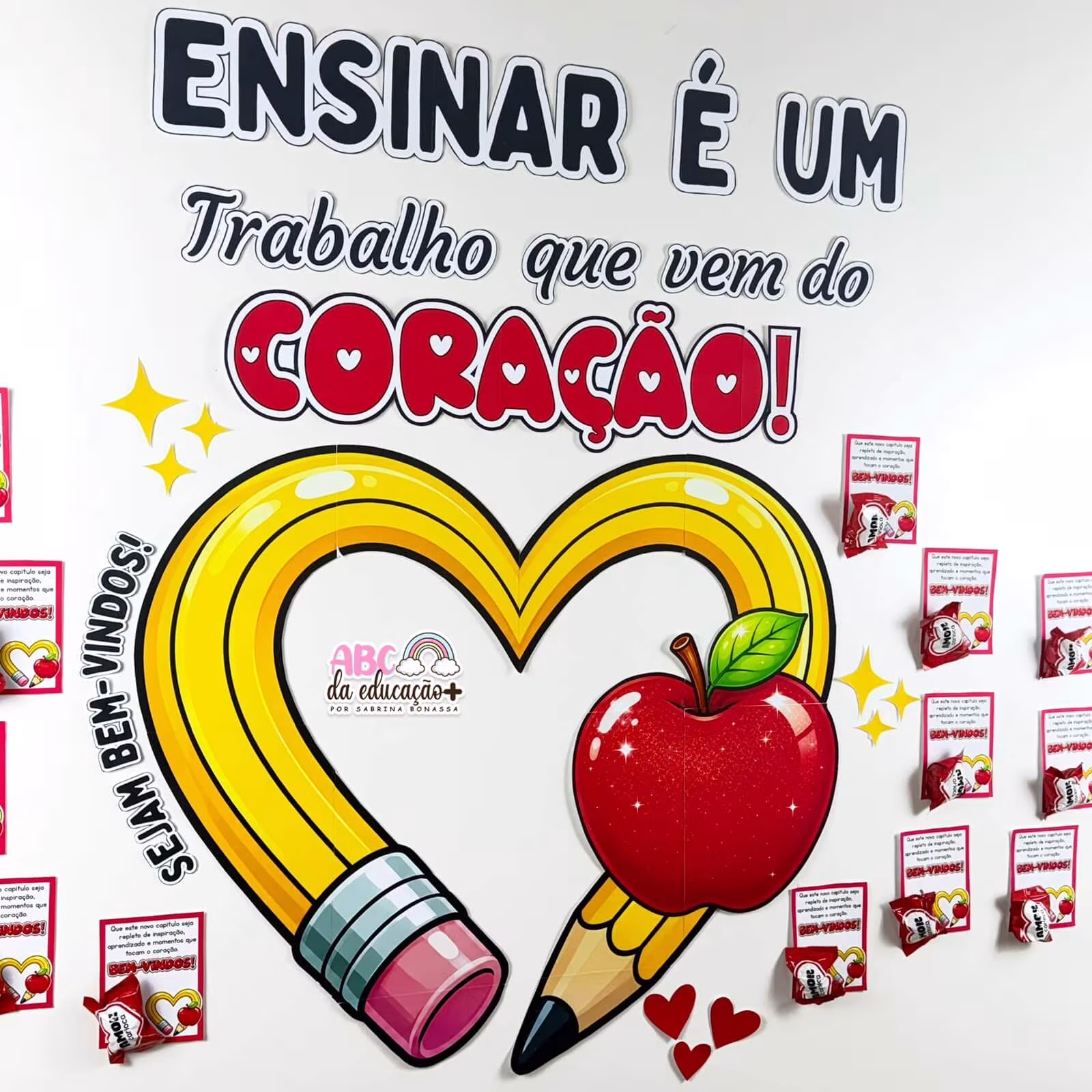 Painel Ensinar com o Coração - Volta às Aulas Professores - Imagem 4