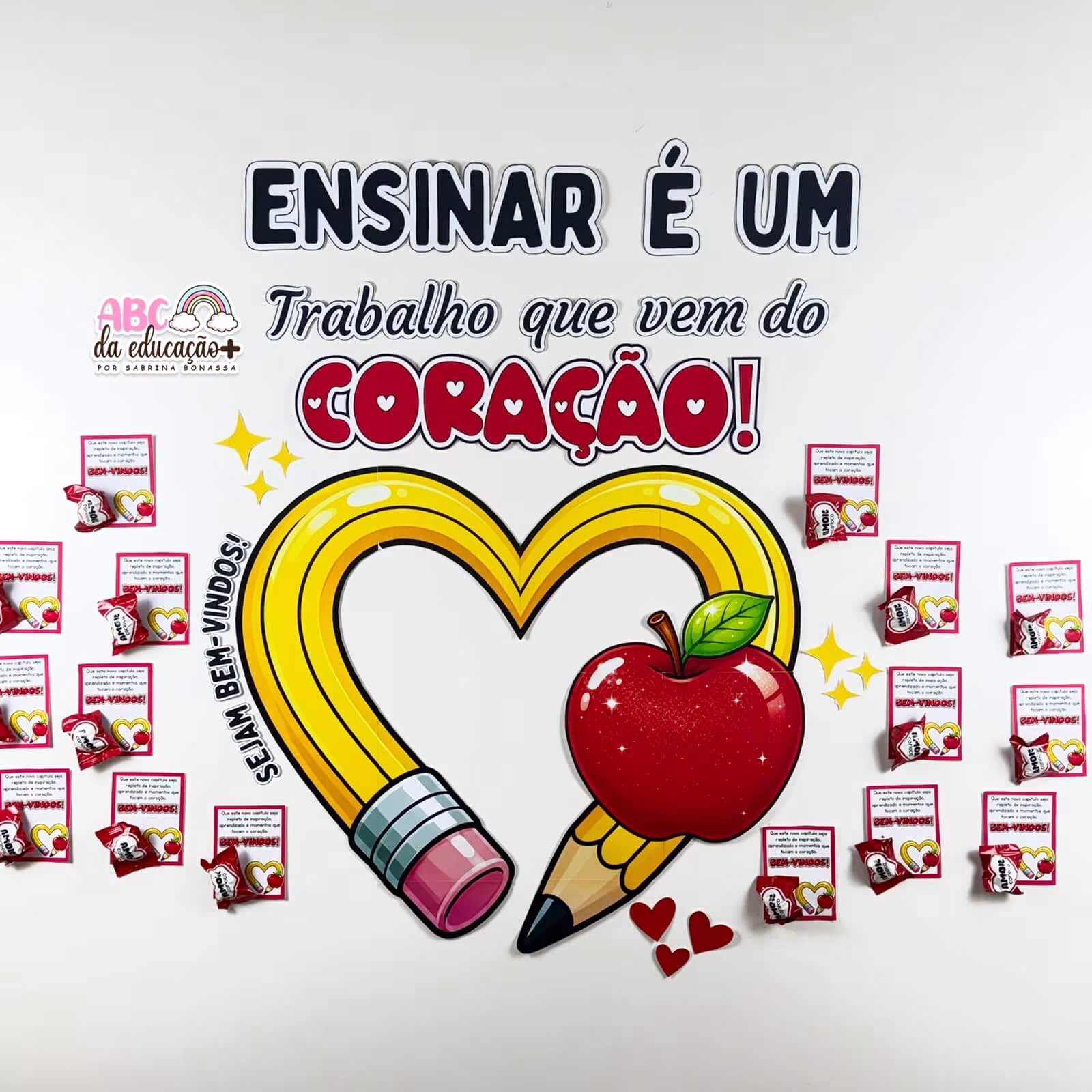 Painel Ensinar com o Coração - Volta às Aulas Professores - Imagem 3