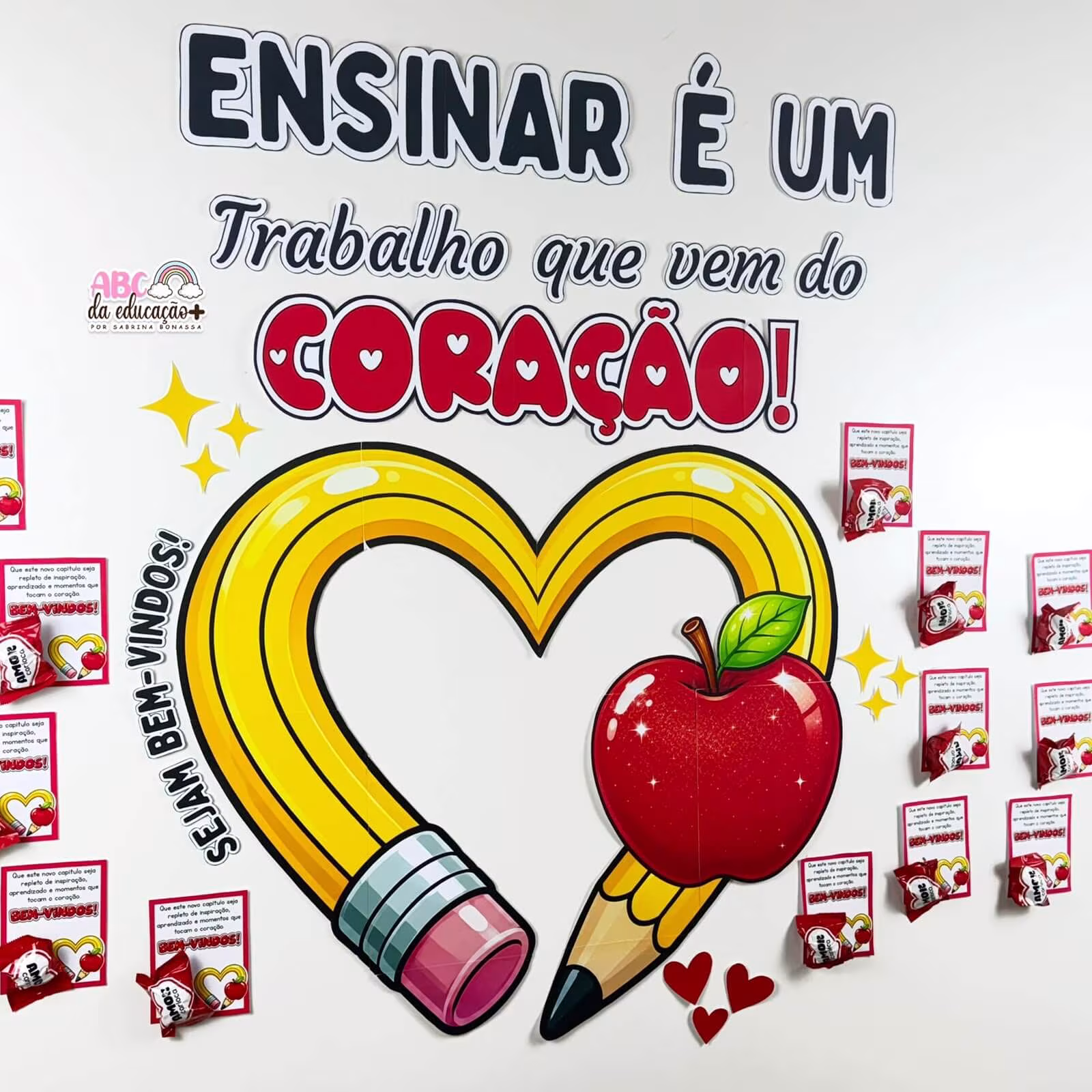 Painel Ensinar com o Coração - Volta às Aulas Professores - Imagem 2