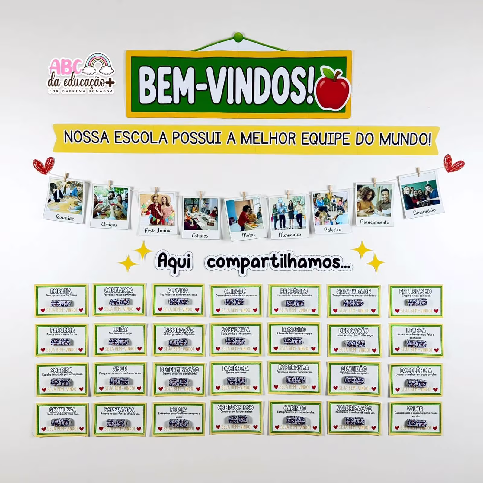 Painel Volta às Aulas Equipe