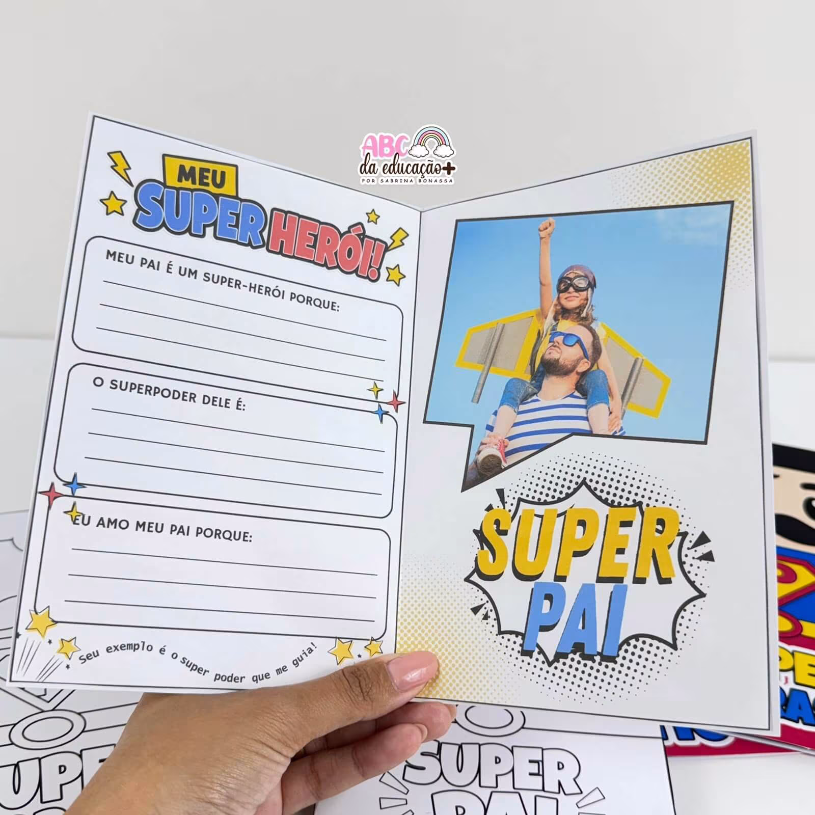 Cartão Pai Super-Herói - Dia dos Pais - Imagem 3