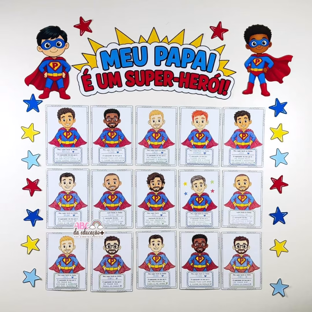 Painel Participativo Dia dos Pais – Meu Papai é um Super-Herói