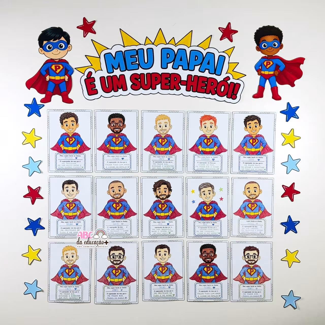 Painel Participativo Dia dos Pais – Meu Papai é um Super-Herói