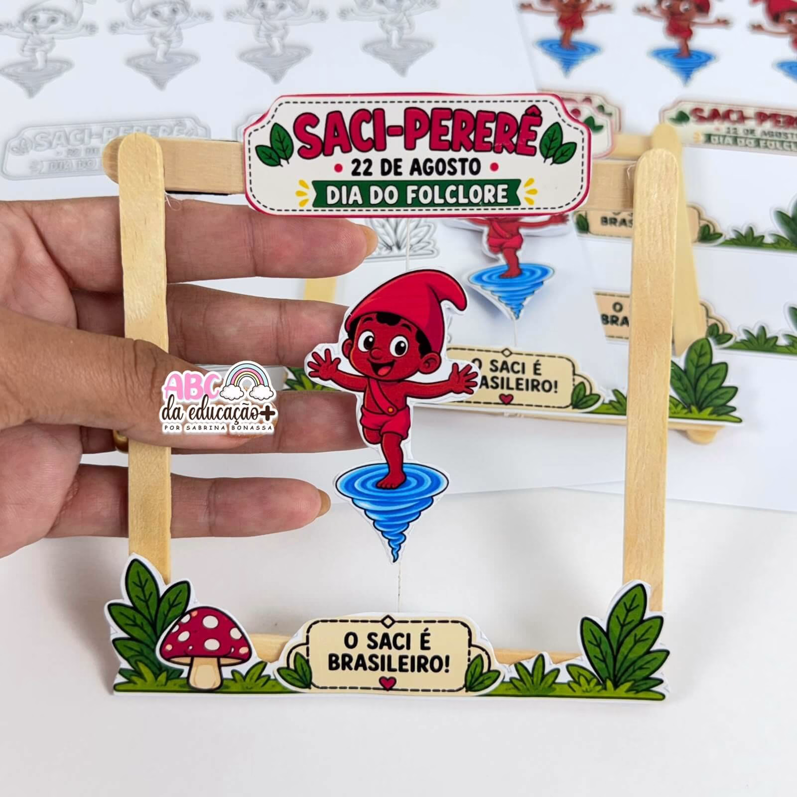 Redemoinho do Saci – Brinquedo Folclore Brasileiro - Imagem 6