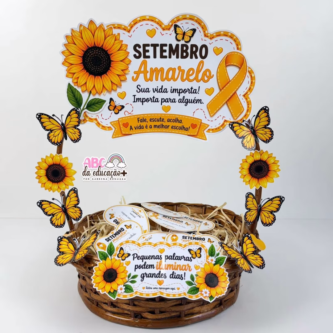 Cesta de Mensagens Setembro Amarelo