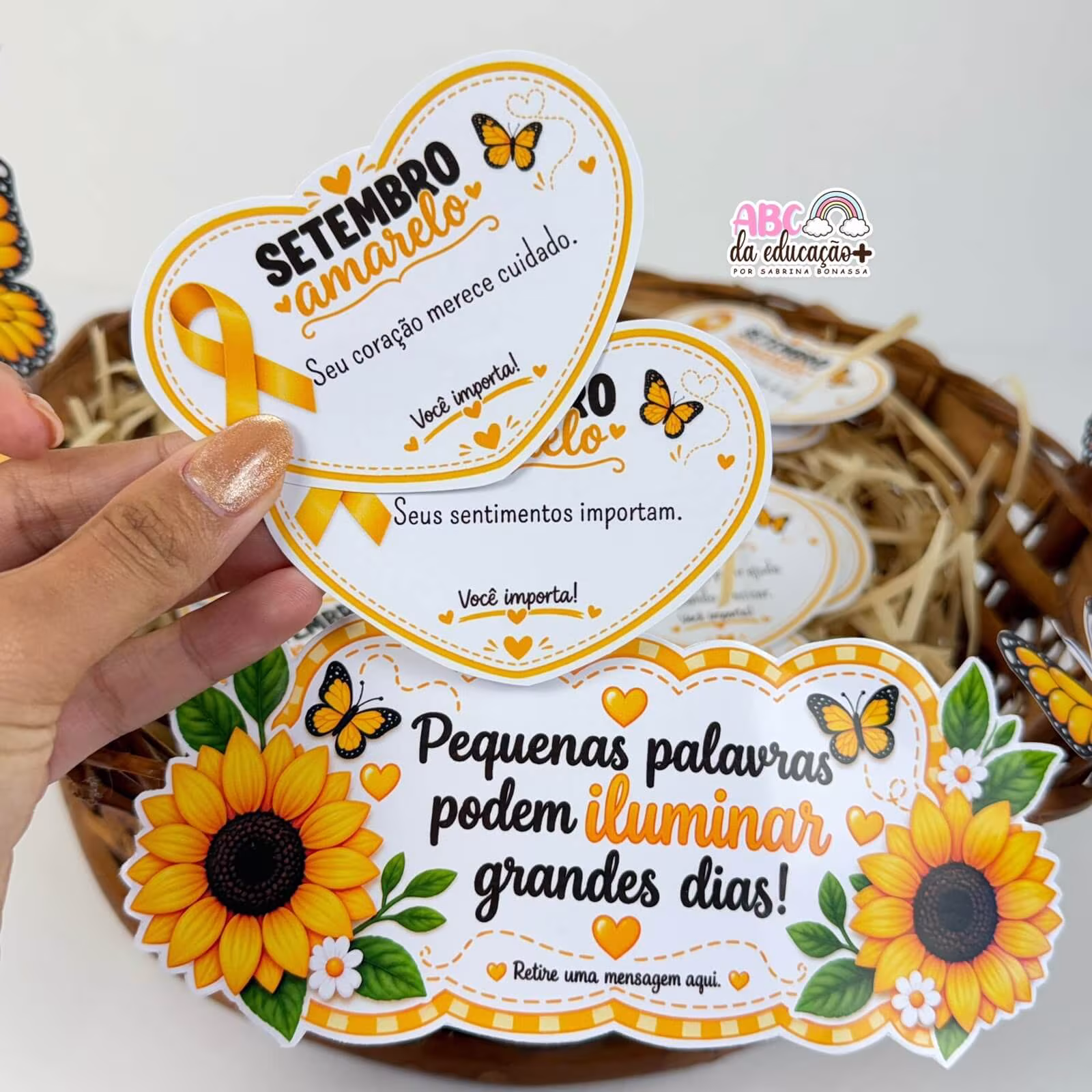 Cesta de Mensagens Setembro Amarelo - Imagem 6