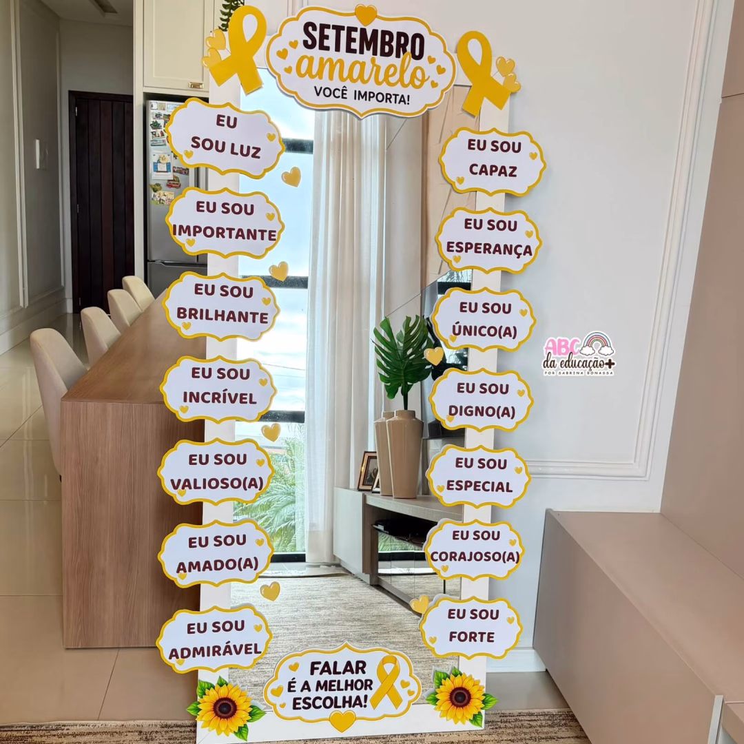 Espelho das Afirmações Setembro Amarelo