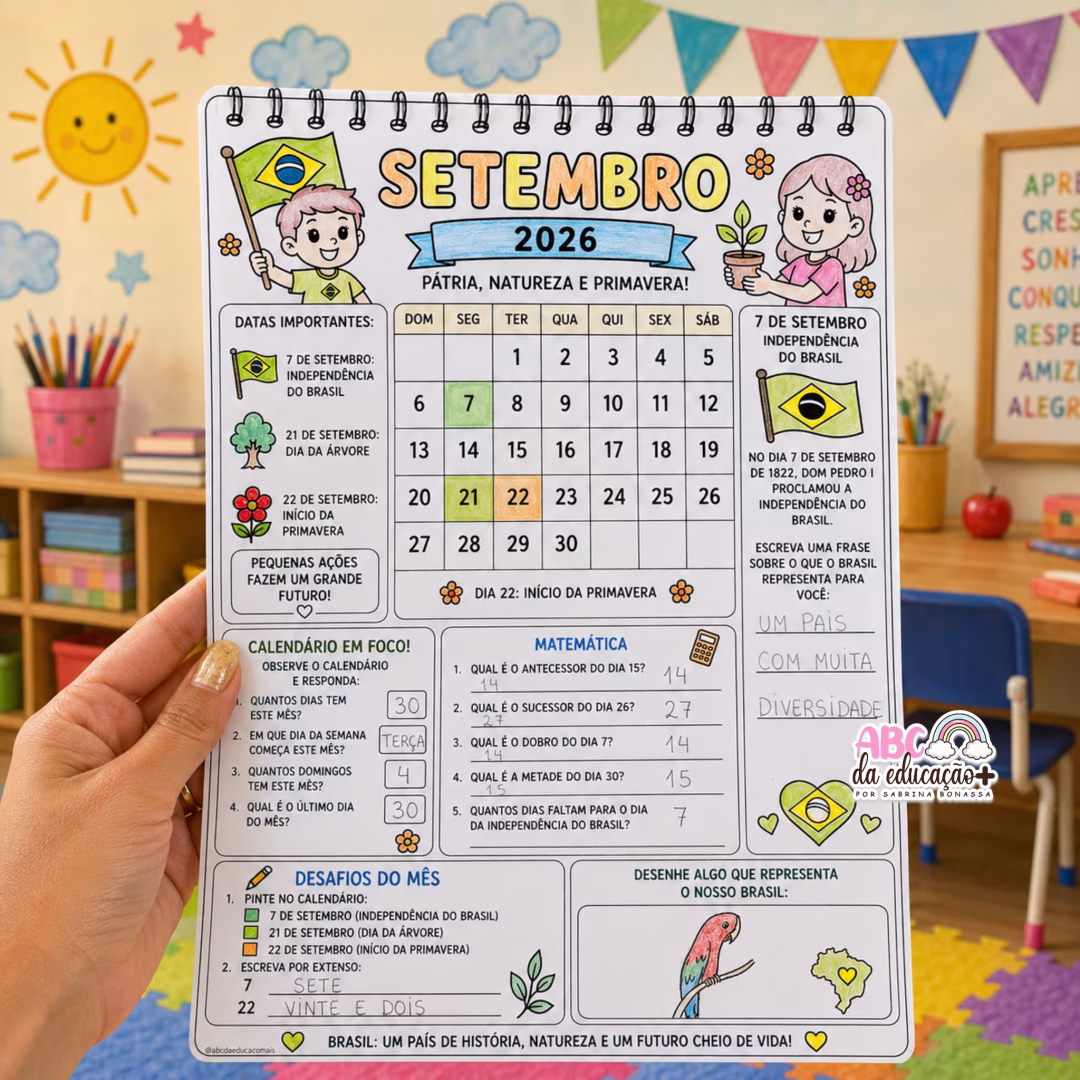 Explorando o Calendário – Setembro 2026