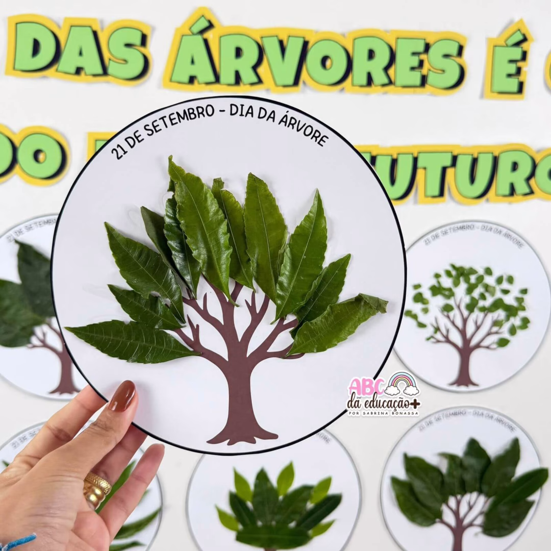 Minha Àrvore com folhas da Natureza - Dia da Àrvore