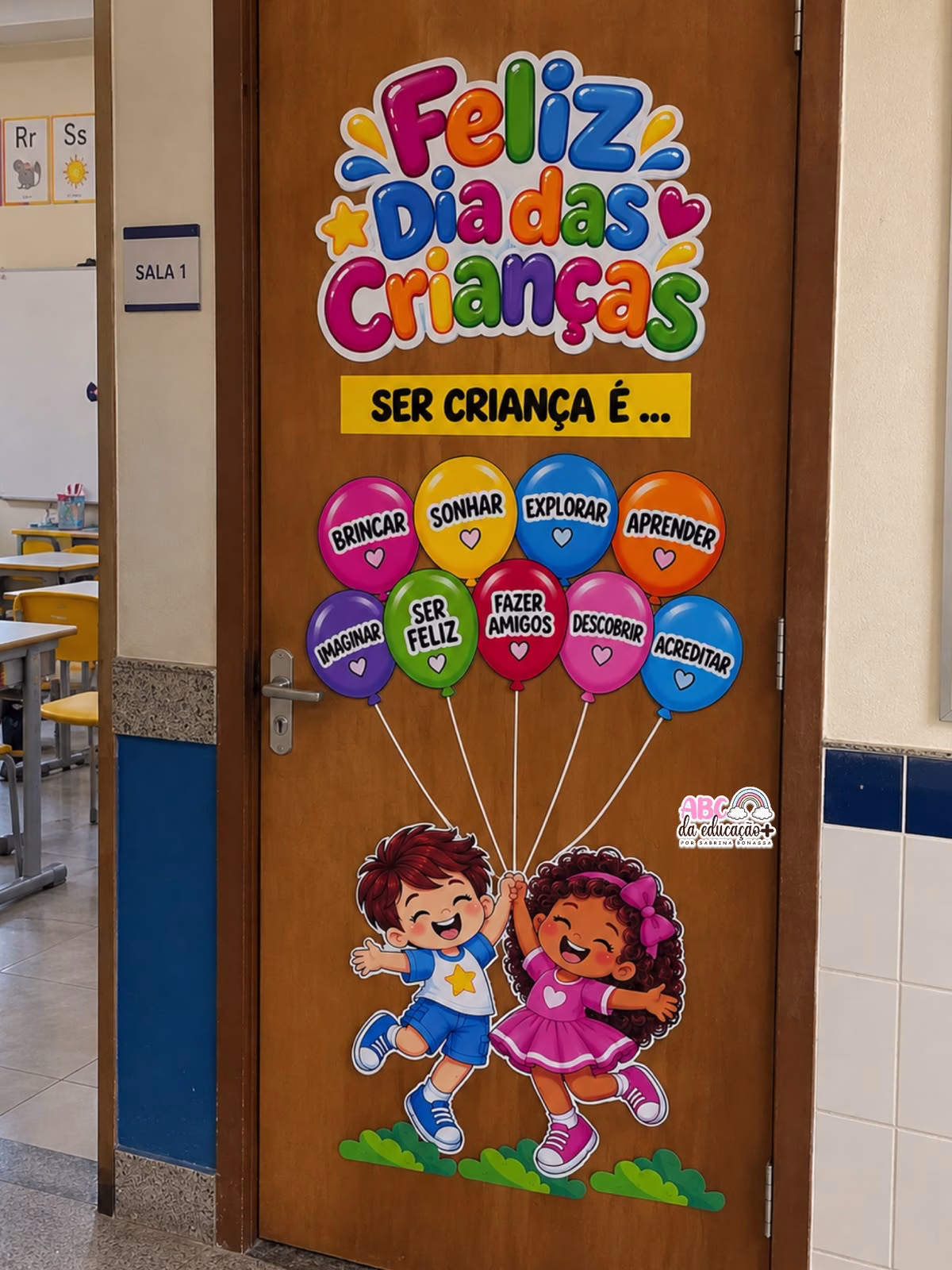 Painel de Porta Dia das Crianças Recepção Especial - Imagem 2