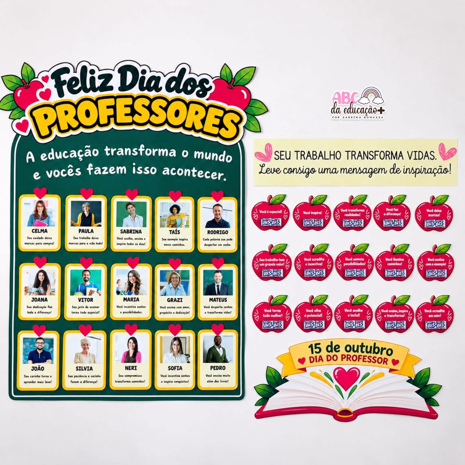Painel Dia Dos Professores - A Educação Transforma