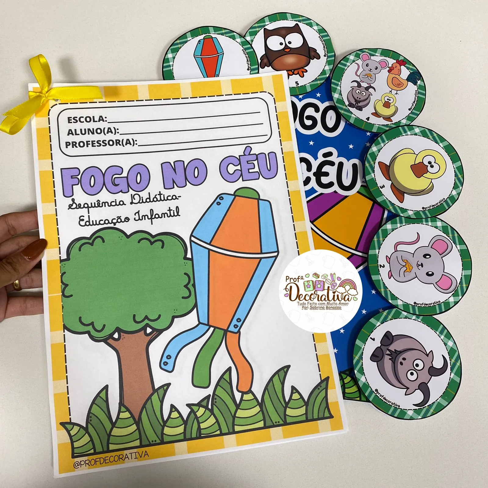 Luva + Sequência Didática Educação Infantil "Fogo no Céu" - Imagem 4