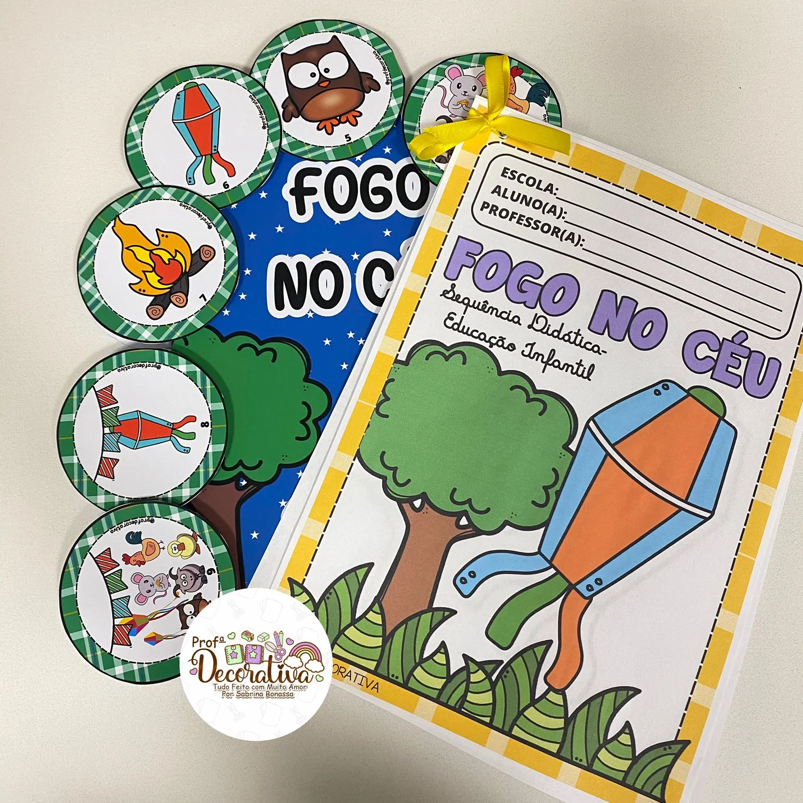 Luva + Sequência Didática Educação Infantil "Fogo no Céu" - Imagem 2