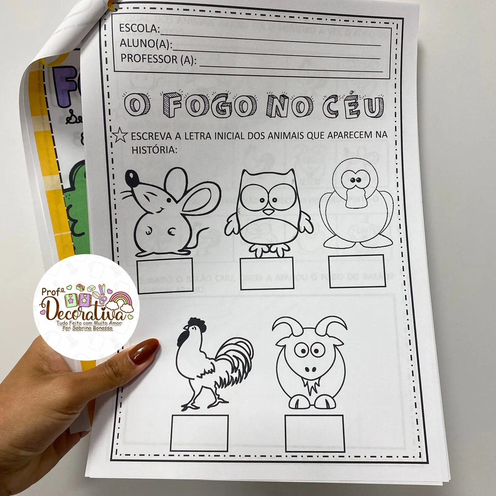 Luva + Sequência Didática Educação Infantil "Fogo no Céu" - Imagem 3