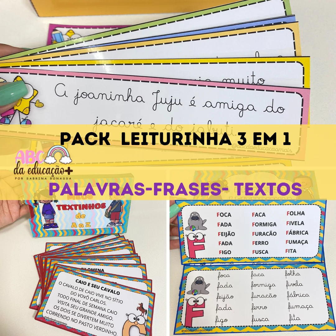 Pack Leiturinha- frases, palavras e textinhos