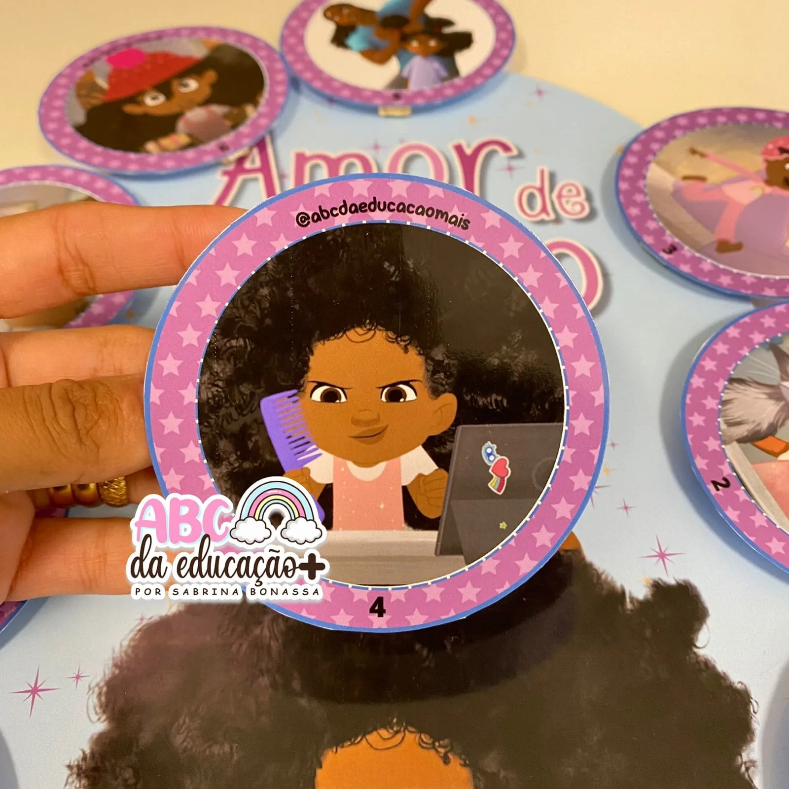 Luva Amor de Cabelo + Sequência Didática Alfabetização - Imagem 3